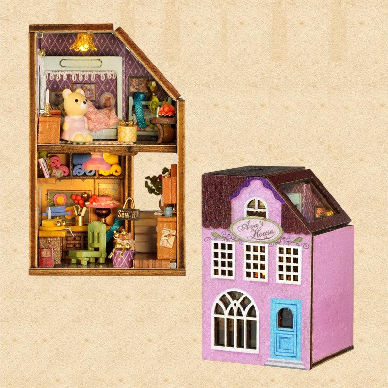 Little Rabbit Town | DIY Miniature House Kit 3D Wooden Model DIY Gift Puzzle