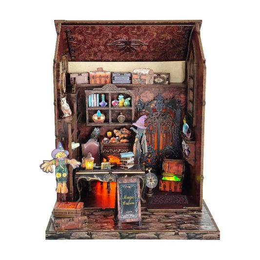 The Dark Cottage Halloween | DIY Miniature House Kit 3D Wooden Model DIY Gift Puzzle