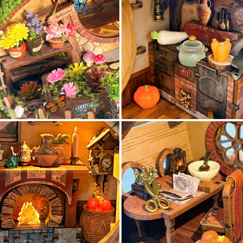 The Magic Ring House | DIY Miniature House Kit 3D Wooden Model DIY Gift Puzzle