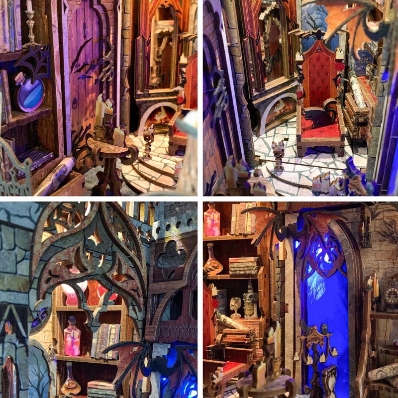 Twilight Castle | DIY Book Nook Miniature House Kit 3D Wooden Model DIY Gift Puzzle