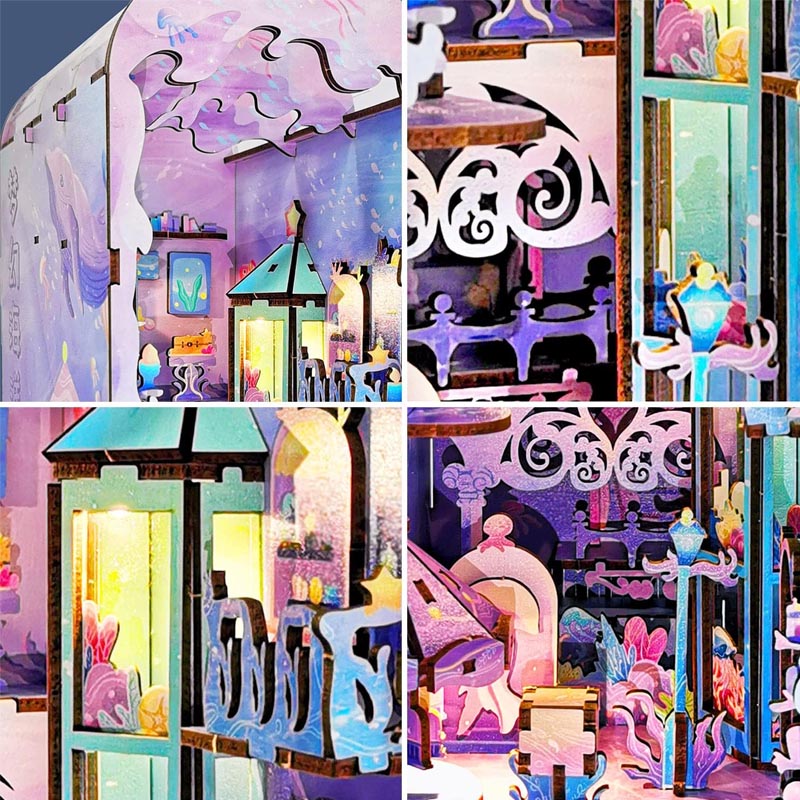 Dream Ocean | DIY Book Nook Miniature House Kit 3D Wooden Model DIY Gift Puzzle