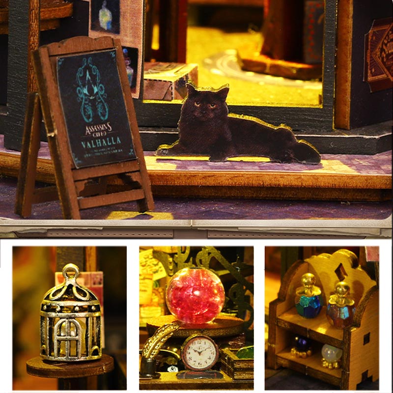 Holo Magic City | DIY Miniature House Kit 3D Wooden Model DIY Gift Puzzle