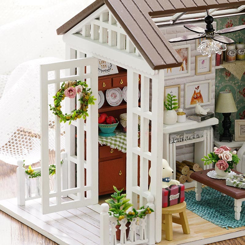 Cozy Sitting Room | DIY Miniature House Kit 3D Wooden Model DIY Gift Puzzle