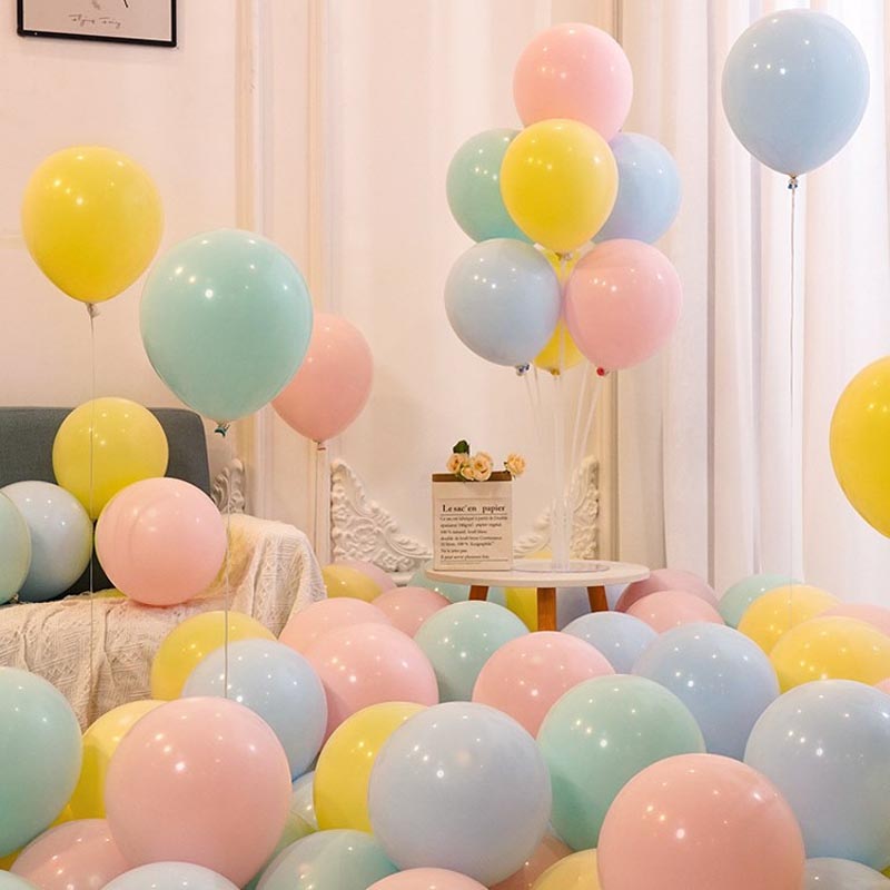 10 Inch Assorted Color Thickened Latex Balloon 100Pcs MIX#06︱Birthday Essentials, Wedding, Anniversary Decoration︱Event Styling