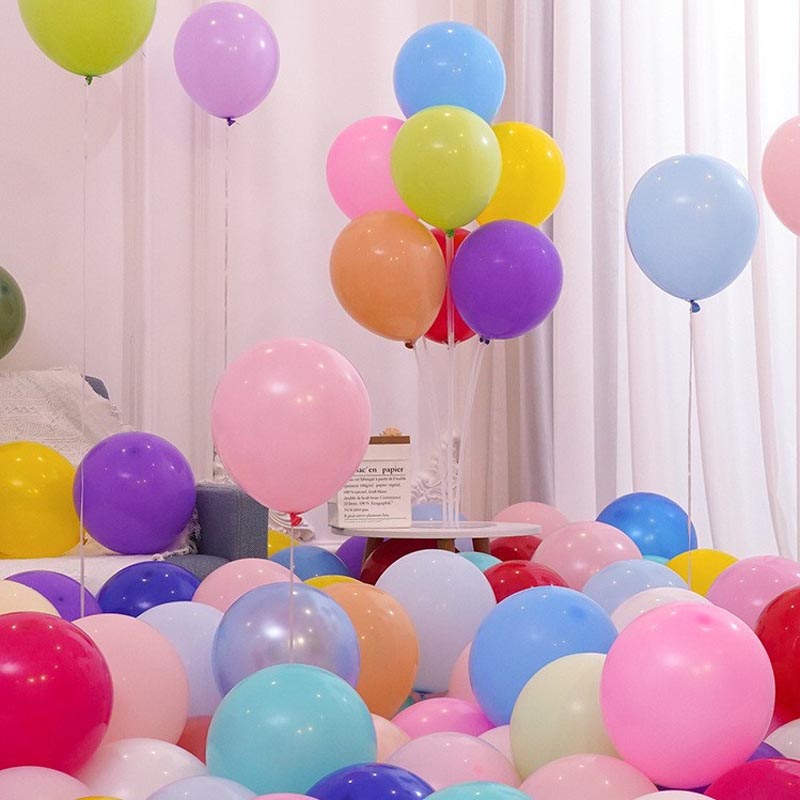 10 Inch Assorted Color Thickened Latex Balloon 100Pcs MIX#19︱Birthday Essentials, Wedding, Anniversary Decoration︱Event Styling