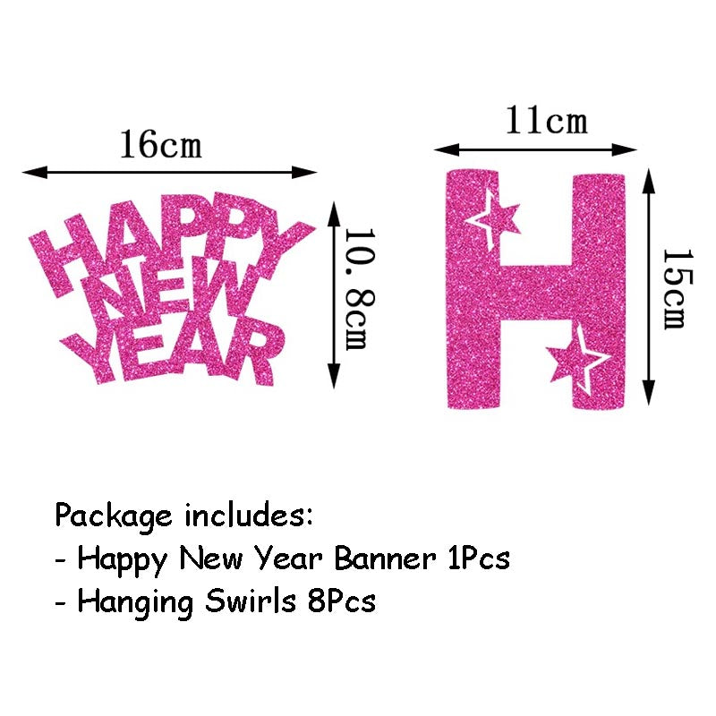 Shiny Happy New Year Bunting #1