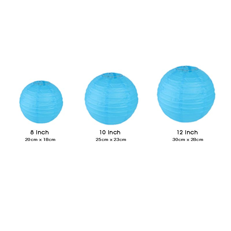 Paper lanterns 10Pcs 8"/10"/12" (Choose Your Own)