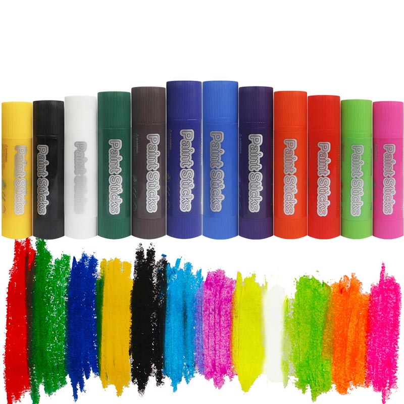 Colorful Paint Sticks Wax Crayon for Kids High Quality 12 Colors Pastel/Classical Colors