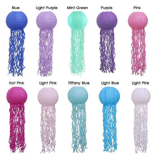 25cm Jelly Fish Paper Lantern 6Pcs (Choose Your Own)
