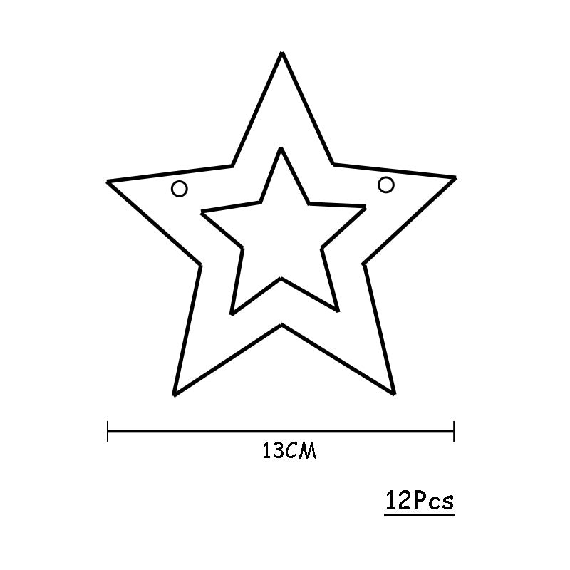 Shiny Stars Bunting #1 GOLD DOTS