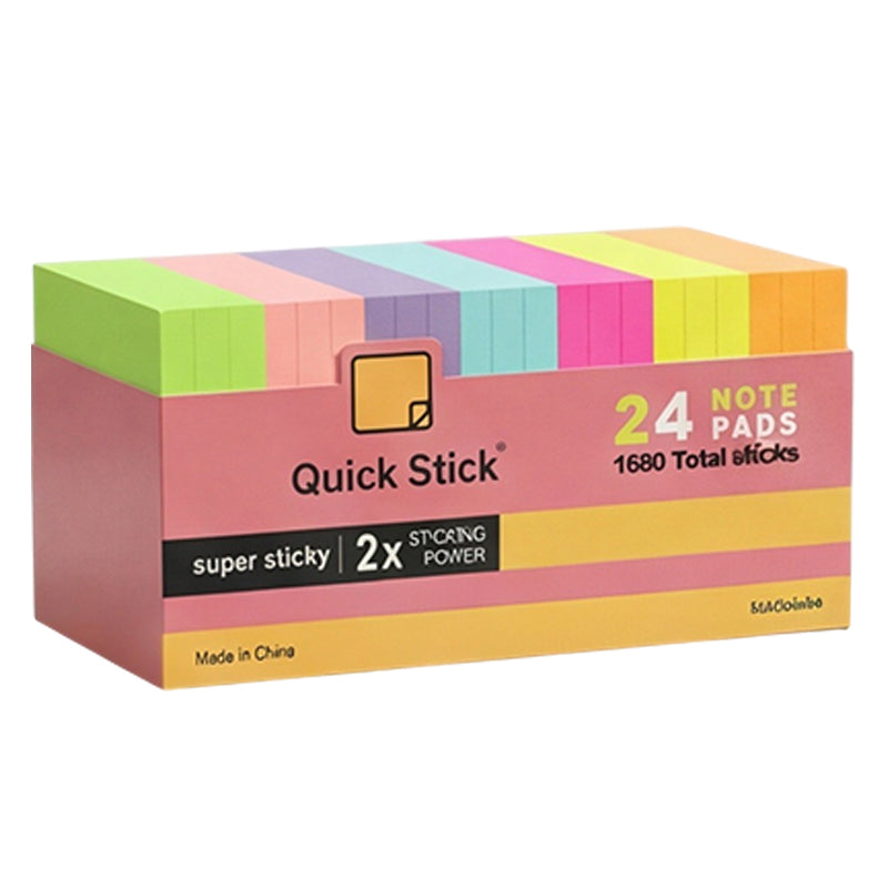 Sticky Note 24 Pads 1680 Sheets 75x75mm