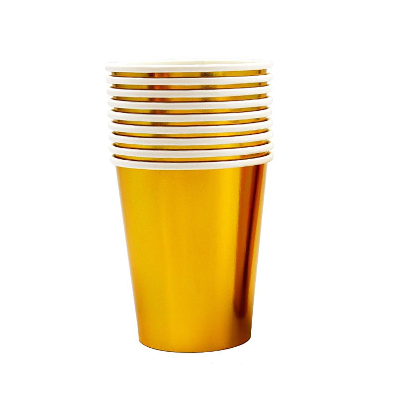 Gold Color 9oz Cup 50Pcs