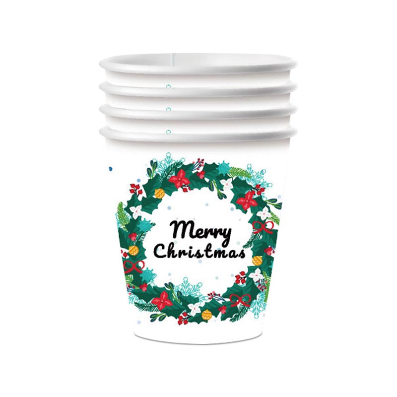 Christmas Wreath 9oz Cup 150Pcs
