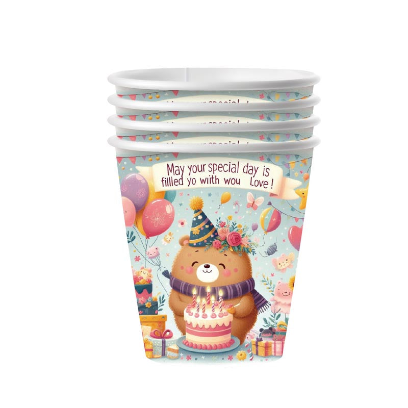 Party Bear 9oz Cup 50Pcs