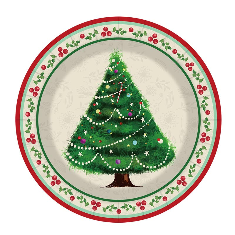 Christmas Tree Party 7"/ 9" Plates 50Pcs / 30Sets