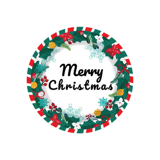 Christmas Wreath r 7"/ 9" Plates 150Pcs / 80Sets
