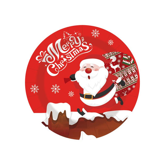 Merry Christmas Santa Claus 7"/ 9" Plates 50Pcs / 30Sets