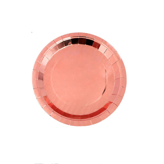Rose Gold 7"/ 9" Paper Plates 50Pcs / 30Sets