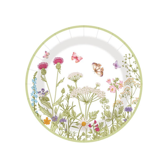 Spring Blossom Green 7"/ 9" Paper Plates 100Pcs / 50Sets