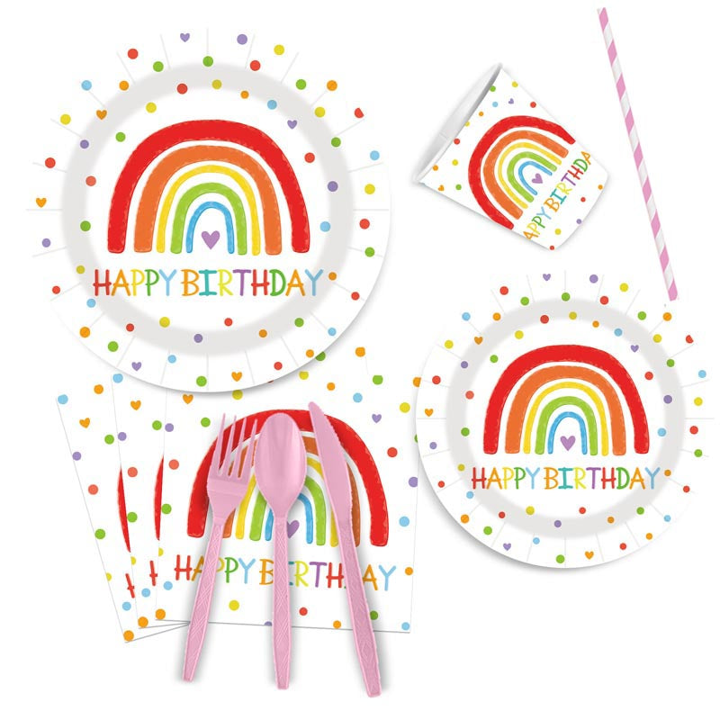 Birthday Rainbow Set for 20 Guests