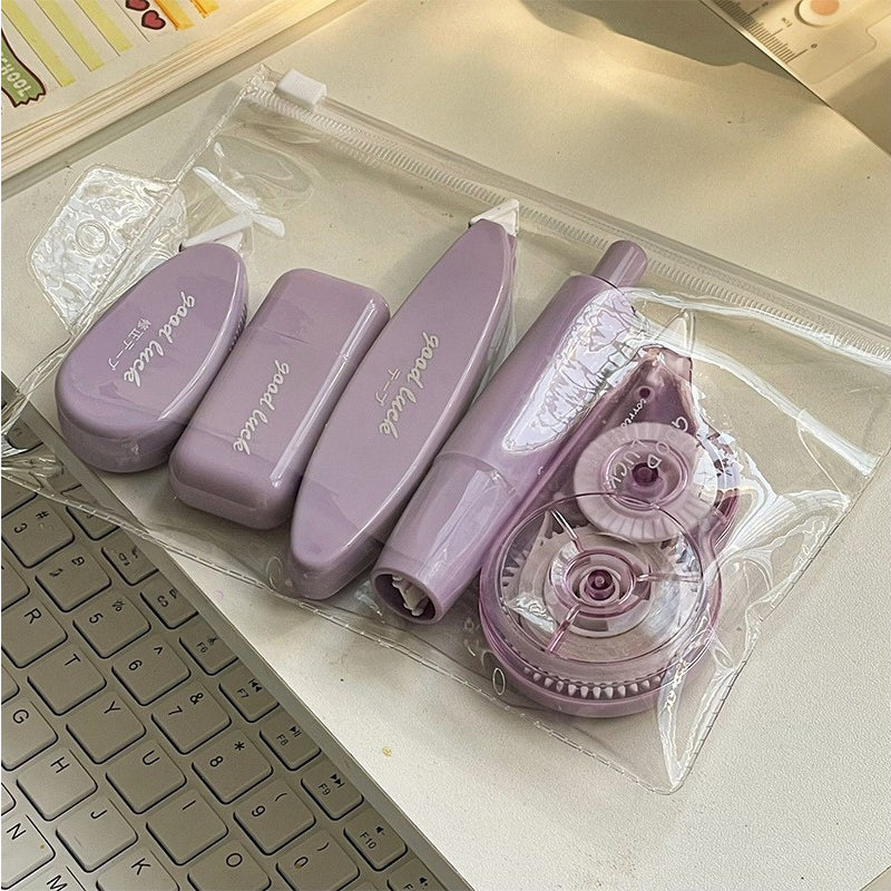 Colorful Correction Tape Green/Purple/Pink/Blue 5Pcs
