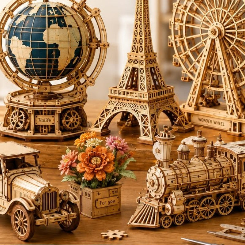 3D Wooden Puzzles
