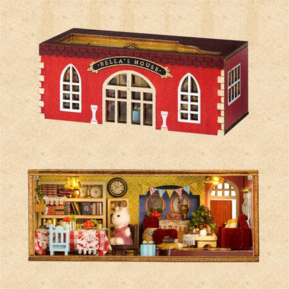Little Rabbit Town | DIY Miniature House Kit 3D Wooden Model DIY Gift Puzzle