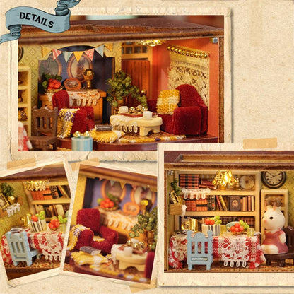 Little Rabbit Town | DIY Miniature House Kit 3D Wooden Model DIY Gift Puzzle