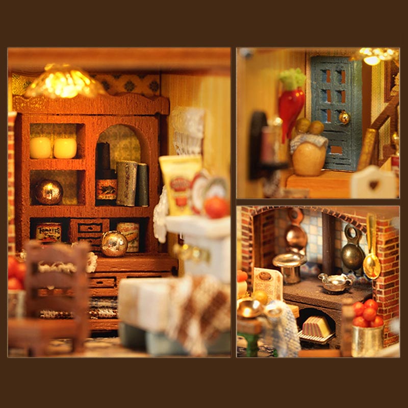 Little Rabbit Town | DIY Miniature House Kit 3D Wooden Model DIY Gift Puzzle