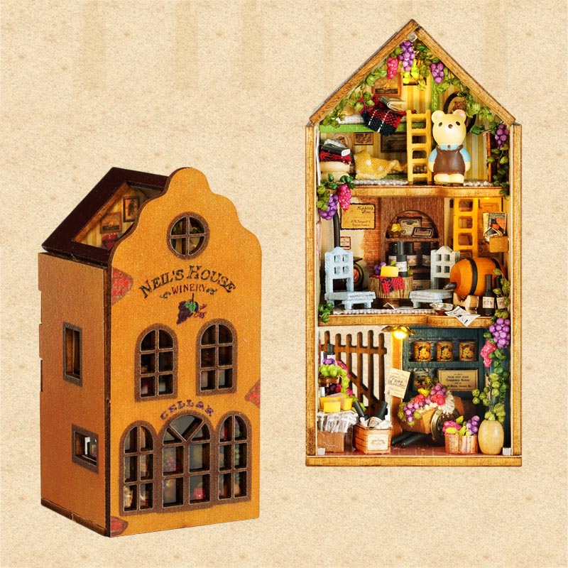 Little Rabbit Town | DIY Miniature House Kit 3D Wooden Model DIY Gift Puzzle