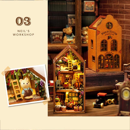 Little Rabbit Town | DIY Miniature House Kit 3D Wooden Model DIY Gift Puzzle