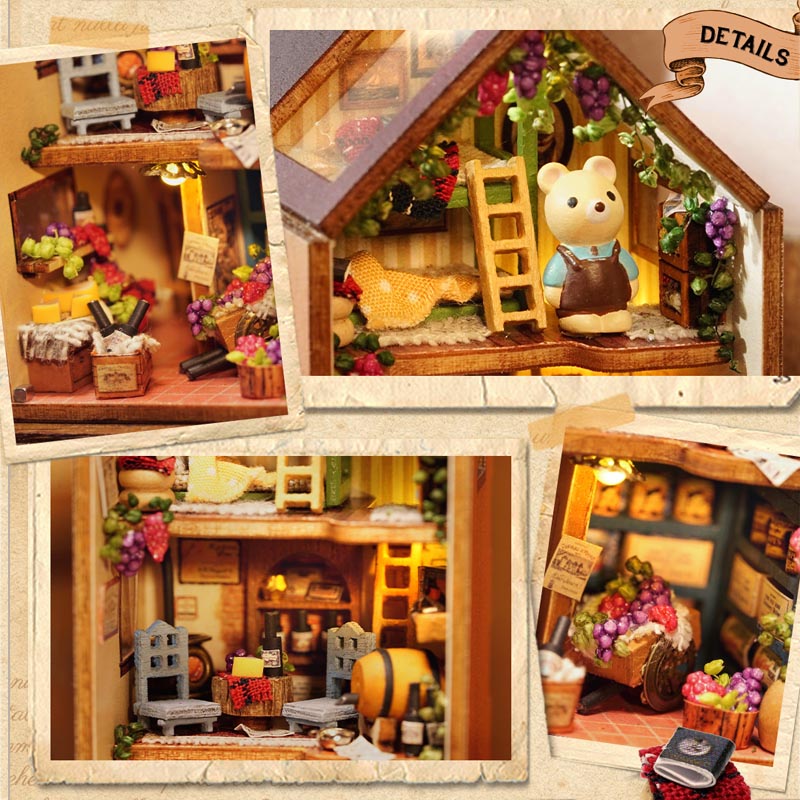 Little Rabbit Town | DIY Miniature House Kit 3D Wooden Model DIY Gift Puzzle