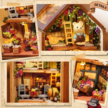 Little Rabbit Town | DIY Miniature House Kit 3D Wooden Model DIY Gift Puzzle