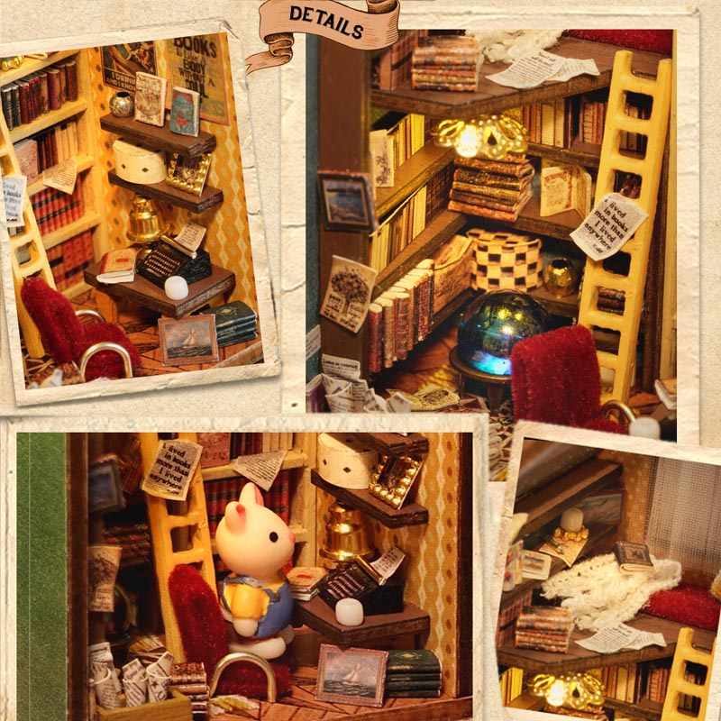 Little Rabbit Town | DIY Miniature House Kit 3D Wooden Model DIY Gift Puzzle