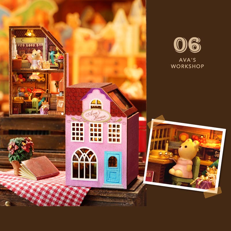 Little Rabbit Town | DIY Miniature House Kit 3D Wooden Model DIY Gift Puzzle