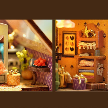 Little Rabbit Town | DIY Miniature House Kit 3D Wooden Model DIY Gift Puzzle