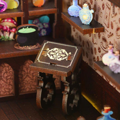 Magic Coffee Shop | DIY Book Nook Miniature House Kit 3D Wooden Model DIY Gift Puzzle