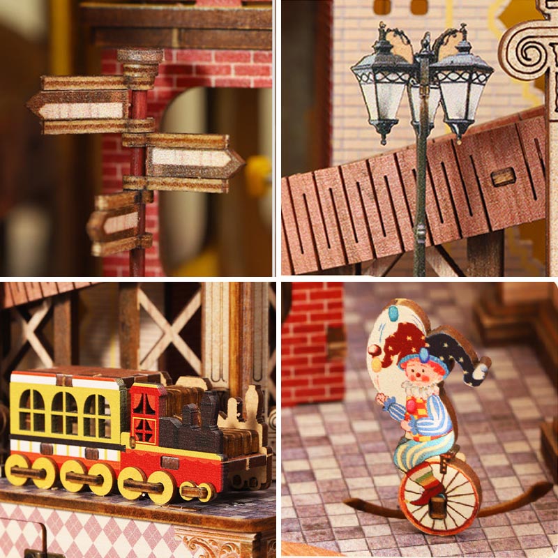 Annecy Castle Merry-Go-Round Circus | DIY Miniature House Kit 3D Wooden Model DIY Gift Puzzle