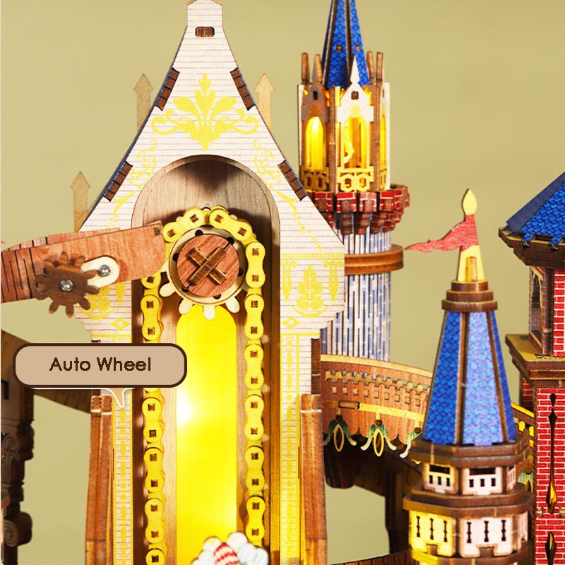 Annecy Castle Merry-Go-Round Circus | DIY Miniature House Kit 3D Wooden Model DIY Gift Puzzle