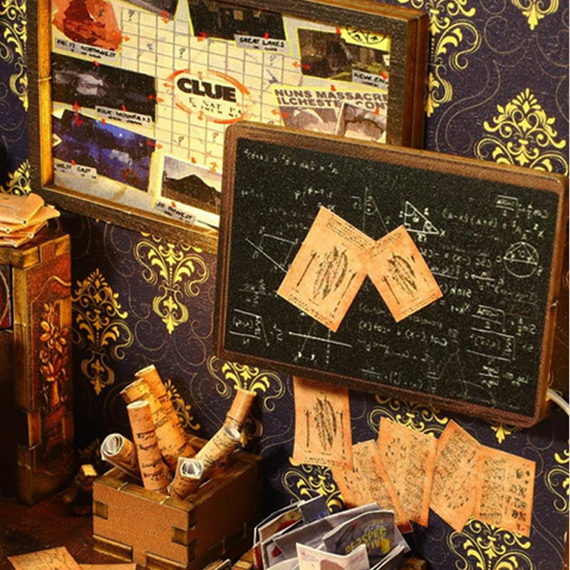 Detective Agency Office  | DIY Book Nook Miniature House Kit 3D Wooden Model DIY Gift Puzzle
