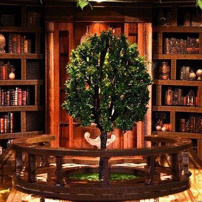 Wisdom Rings Bookstore | DIY Book Nook Miniature House Kit 3D Wooden Model DIY Gift Puzzle