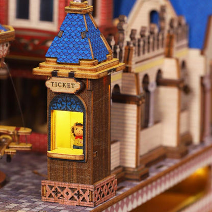 Annecy Castle Merry-Go-Round Circus | DIY Miniature House Kit 3D Wooden Model DIY Gift Puzzle