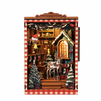 Snow Realm Wei Pavilion | DIY Book Nook Miniature House Kit 3D Wooden Model DIY Gift Puzzle