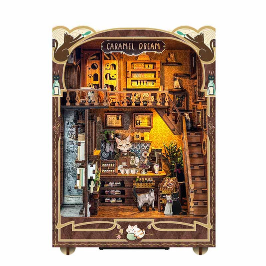 Caramel Dream | DIY Book Nook Miniature House Kit 3D Wooden Model DIY Gift Puzzle