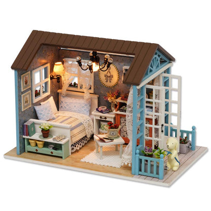 Cozy Bedroom | DIY Miniature House Kit 3D Wooden Model DIY Gift Puzzle