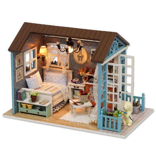 Cozy Bedroom | DIY Miniature House Kit 3D Wooden Model DIY Gift Puzzle