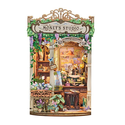 Monet's Impression | DIY Book Nook Miniature House Kit 3D Wooden Model DIY Gift Puzzle