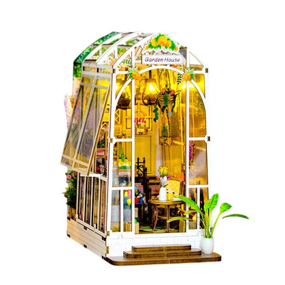 Flower Garden House | DIY Book Nook Miniature House Kit 3D Wooden Model DIY Gift Puzzle