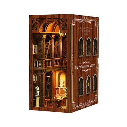 Philosophy Library | DIY Book Nook Miniature House Kit 3D Wooden Model DIY Gift Puzzle