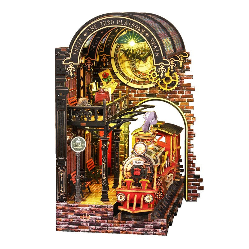 Zero Platform | DIY Book Nook Miniature House Kit 3D Wooden Model DIY Gift Puzzle